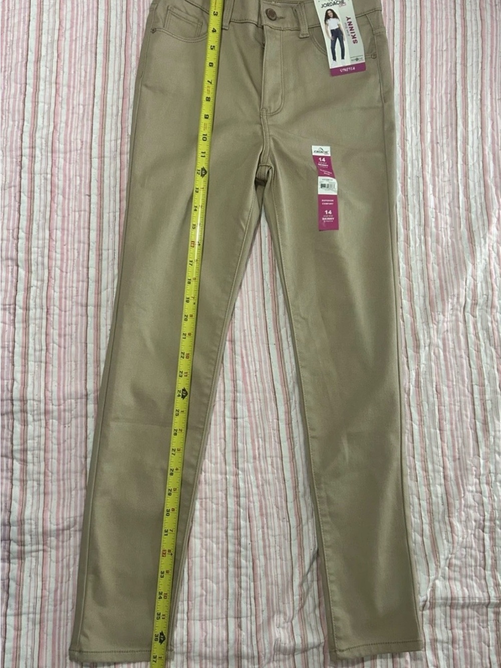 Jordache Junior Skinny Jeans in Tan